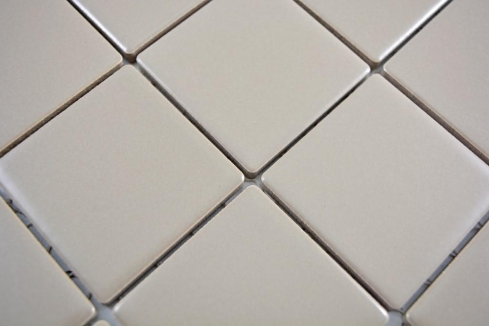 Mosaik Keramik schlamm matt - 10 Mosaikblaetter