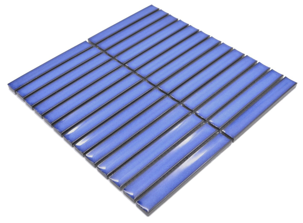 Mosaikfliese Stäbchen CG CS 46 blau - 1 Mosaikmatte