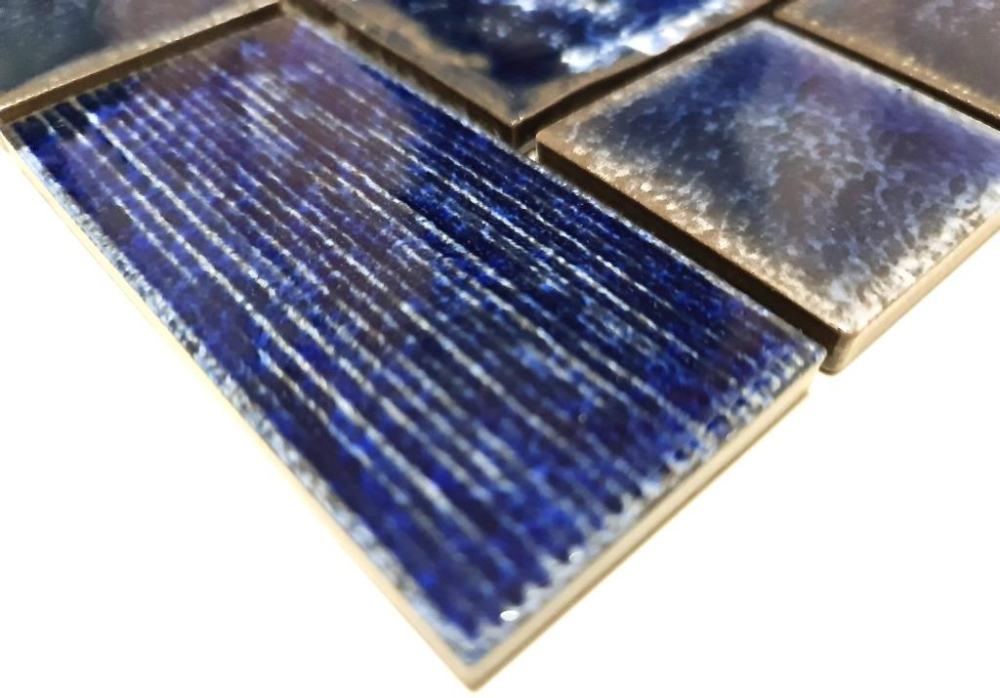 Carreau mosaique Kombi CG KAS2 bleu - 1 tapis mosaique