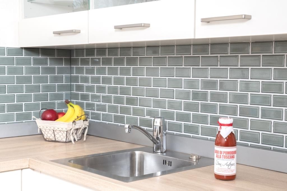 Metro Subway petrole gris facette mosaique carreau de cuisine dosseret salle de bain 26M-0218