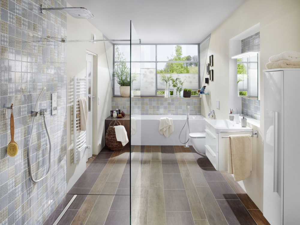Mosaique Carre Classico mix Ceramique retro blanc bleu orange gris brillant