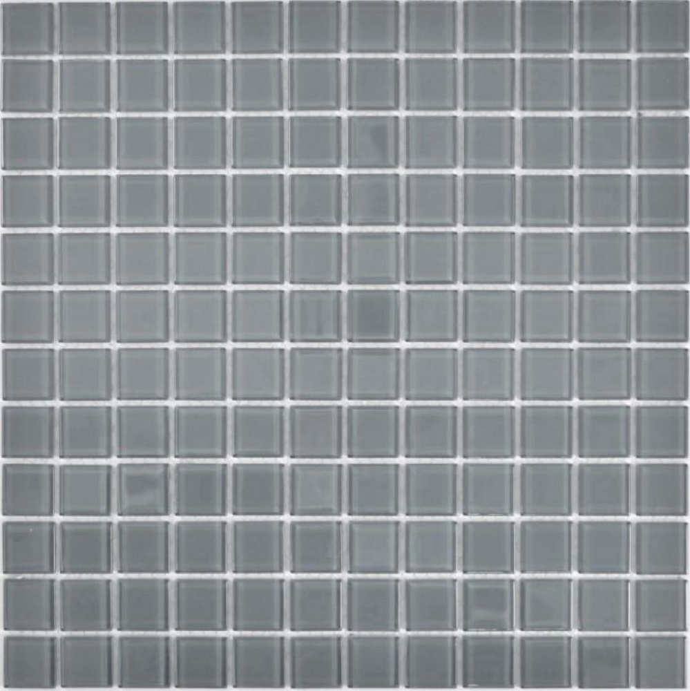 Azulejos de mosaico Mosaico de vidrio gris antracita Cristal uni
