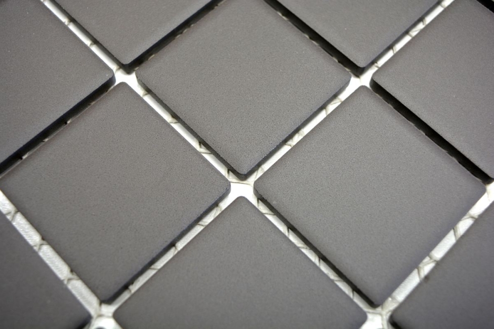 Piastrella di mosaico in ceramica marrone non smaltata 14-CU253