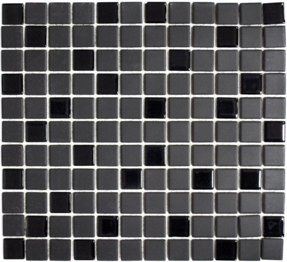Mosaico de ceramica negro sin esmaltar mosaico de vidrio - 18-CUG70