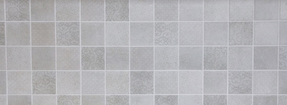 Mosaico cuadrado shabby chic gris ceramica shabby chic look gris mate