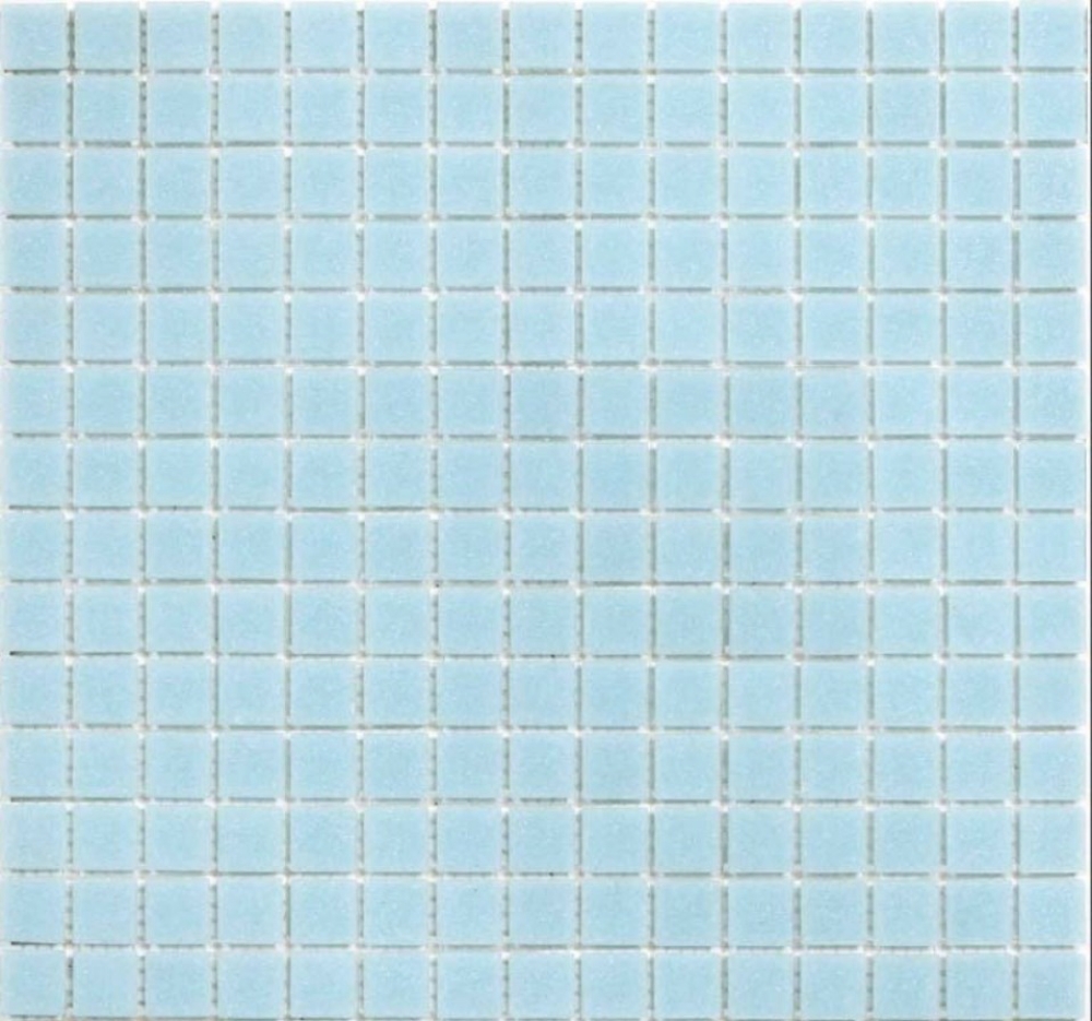 Mosaik Glas lichtblau glaenzend - 10 Mosaikblaetter