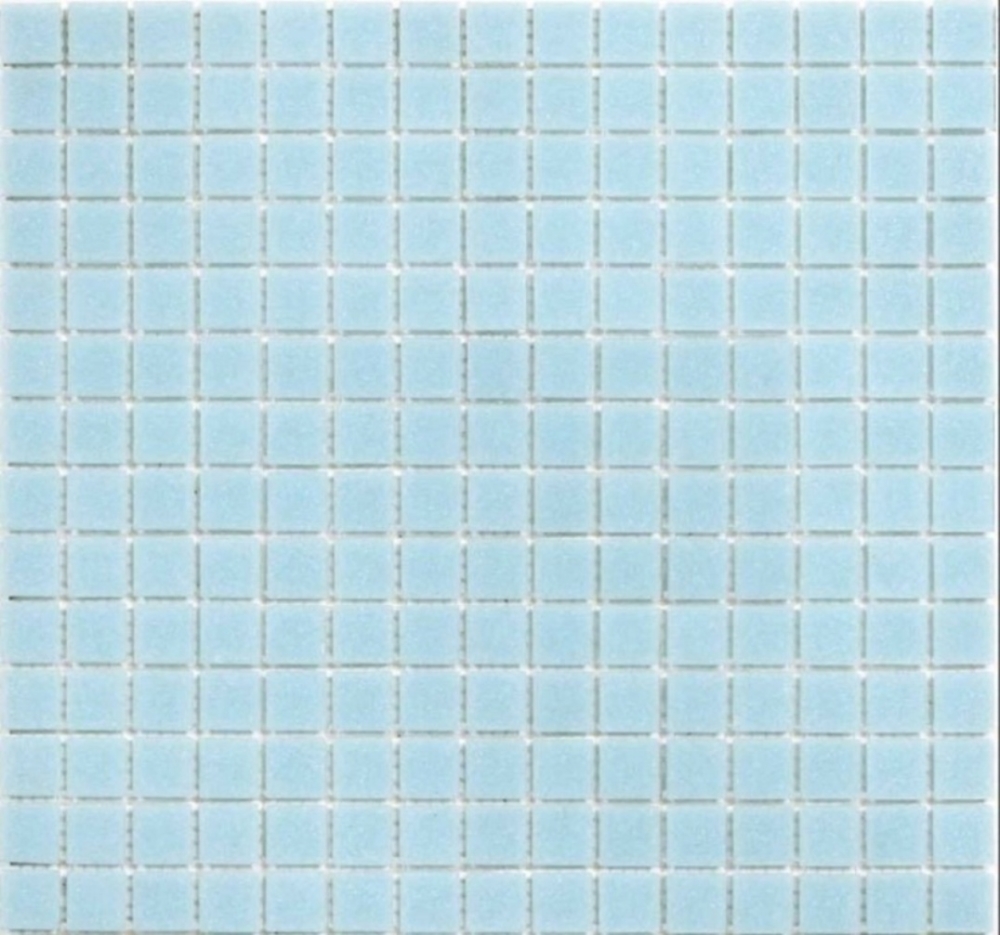 Schwimmbad Mosaik Fliese Poolmosaik Glasmosaik Hellblau papierverklebt - 200-A11-P