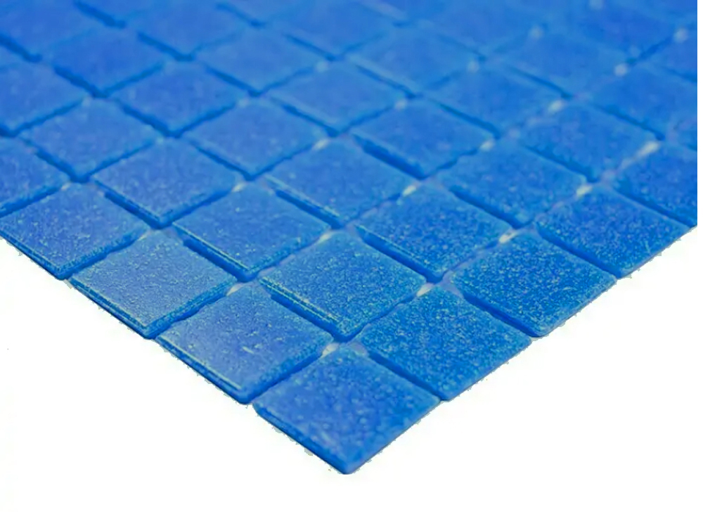 Schwimmbad Mosaik Fliese Poolmosaik Glasmosaik Kobaltblau - 200-A15-P