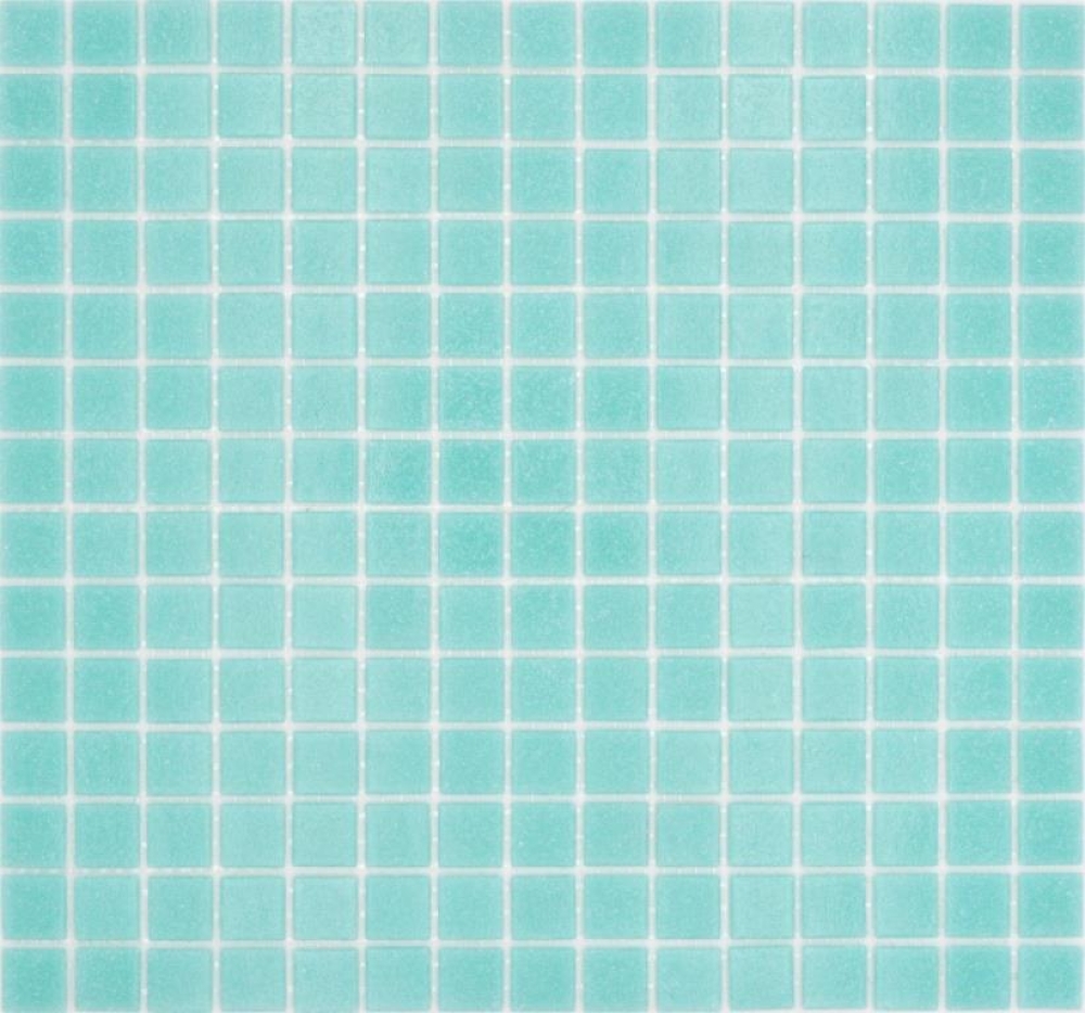 Mosaique carree verre uni vert brillant