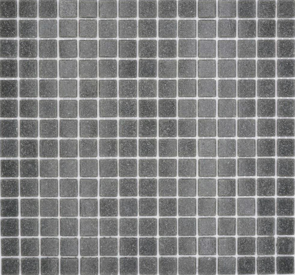 Mosaikfliese Poolmosaik Glasmosaik Grau Basalt Optik dunkelgrau