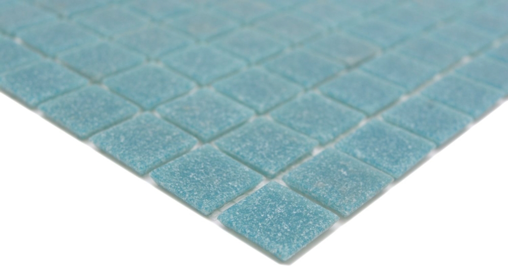 Schwimmbad Mosaik Fliese Poolmosaik Glasmosaik Pastell Blau Türkis - 200-A52