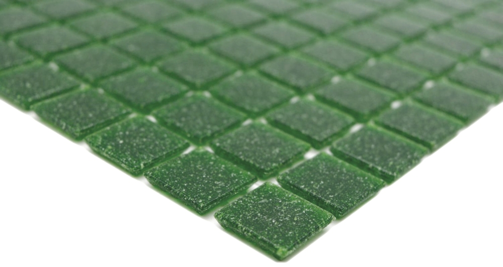 Mosaic tile Pool mosaic Glass mosaic Dark green Bottle green
