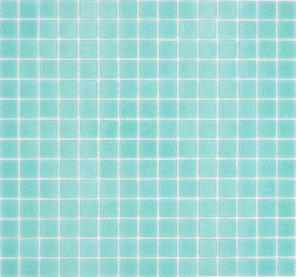 Schwimmbad Mosaik Fliese Poolmosaik Glasmosaik Helltürkis Grün Spots