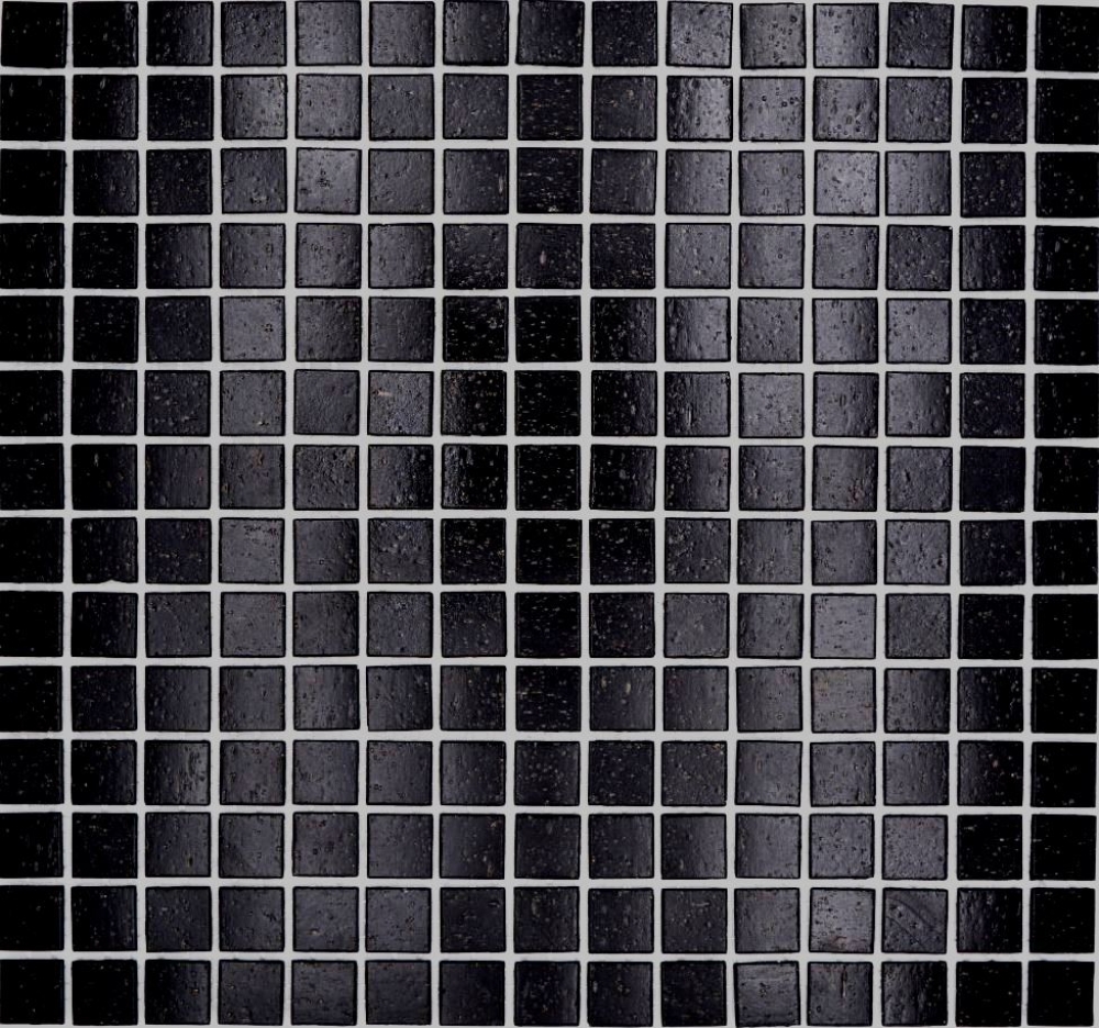 Mosaik Pooloptik Glas schwarz glaenzend - 10 Mosaikblaetter