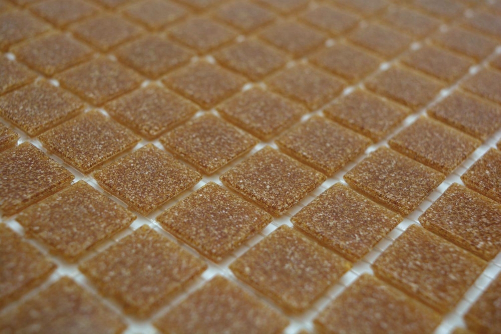 Schwimmbad Mosaik Fliese Poolmosaik Glasmosaik Braun Spots