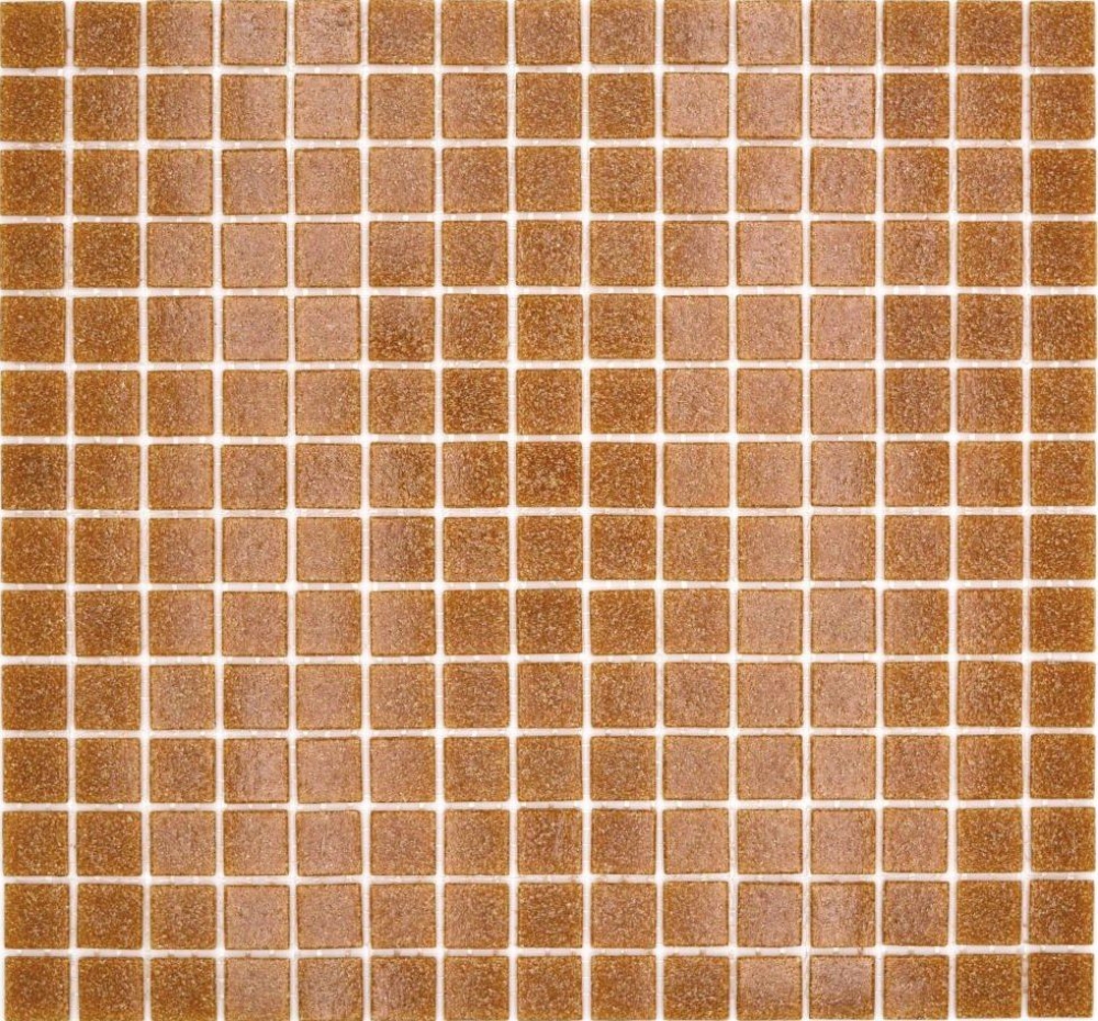 Piscine Mosaique Mosaique de verre Marron Spots - 10 tapis de mosaique