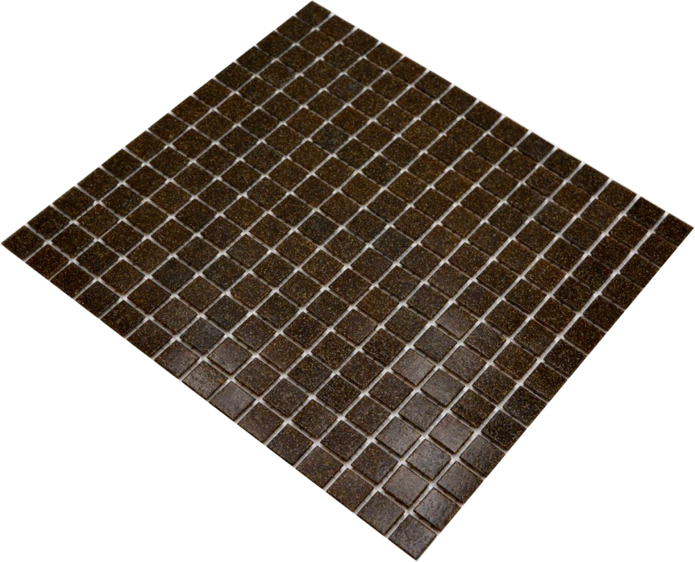 Mosaikfliese Poolmosaik Glasmosaik Dunkelbraun