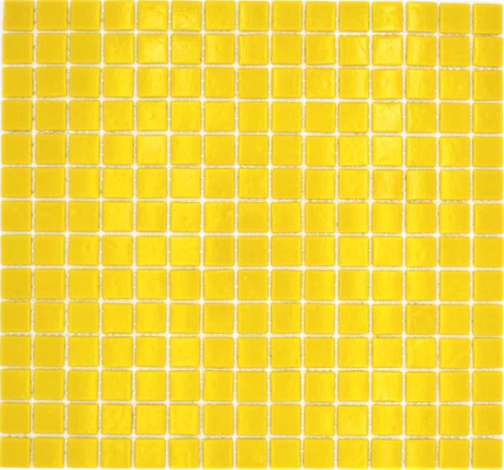 Carreau de mosaique Pool Mosaique de verre Jaune