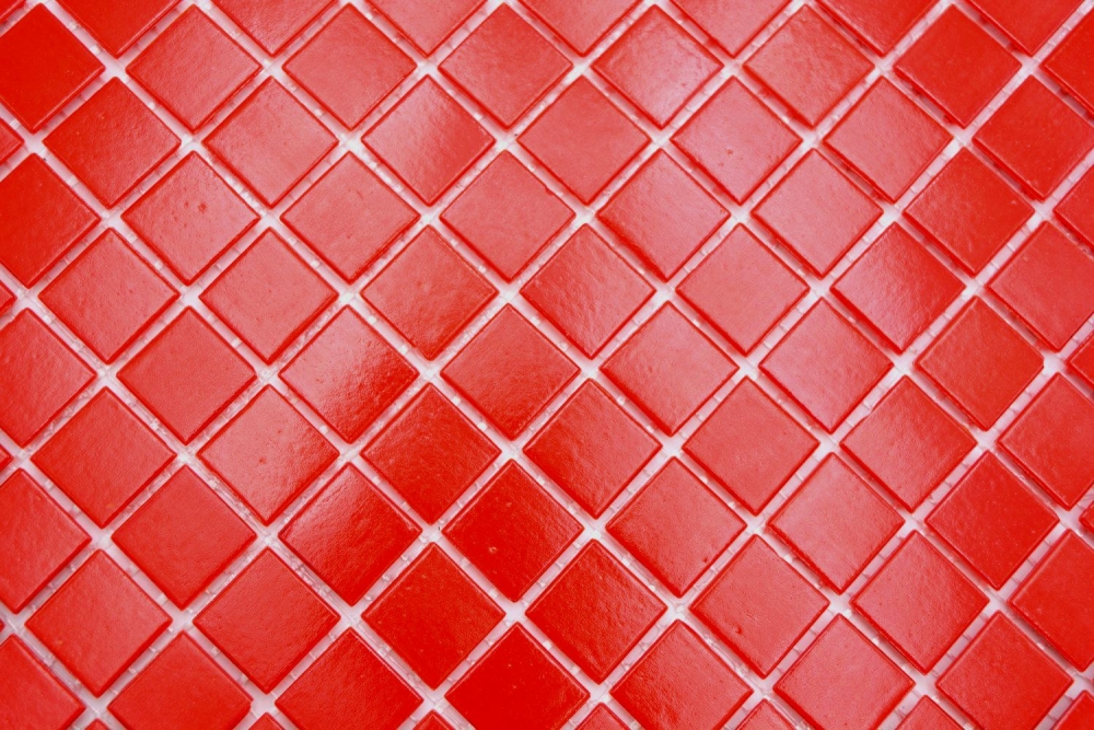 Mosaique de piscine Mosaique de verre rouge