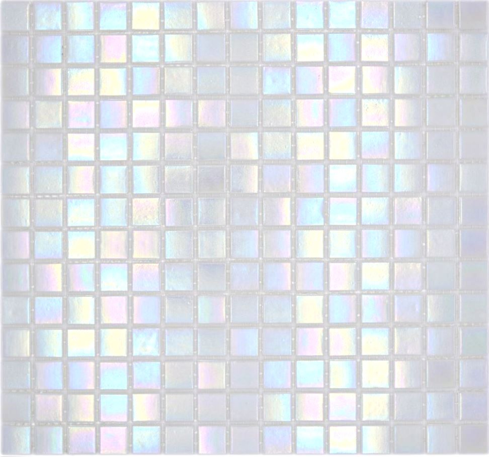Mosaico in vetro bianco Iridium Classic