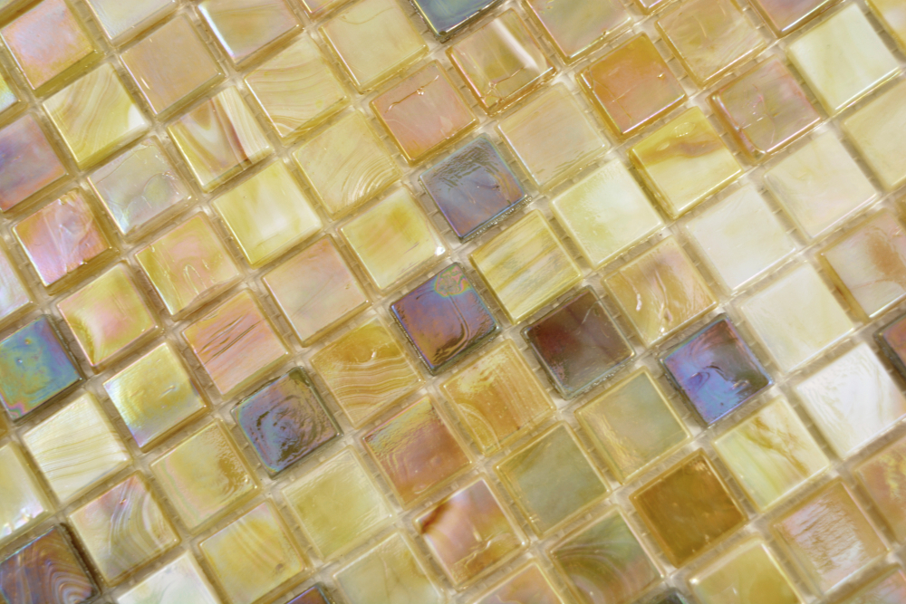 Mosaique de verre Mosaique Iridium Sable Couleurs arc-en-ciel Flip Flop - 58-1204