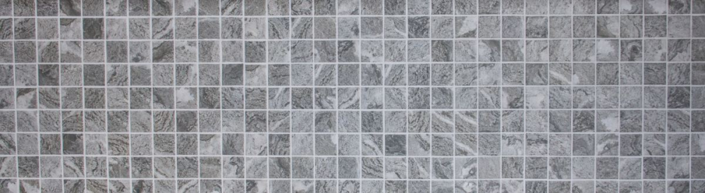 Mosaik Quadrat Steinoptik Struktur grau Keramik matt