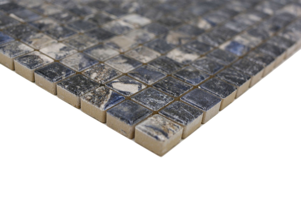 Jasba Agrob Buchtal Marble & More Mosaik Keramik Steinzeug illusion dark glänzend Mamoroptik Küche Bad Dusche JBMM28