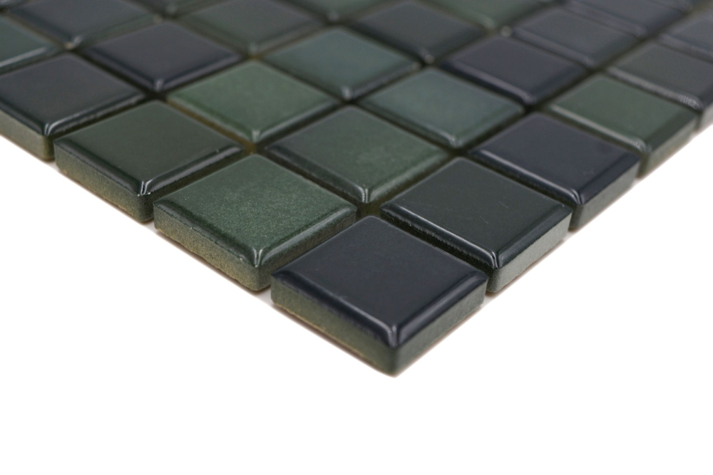 Jasba Agrob Buchtal Fresh Mosaik Keramik Steinzeug forest green mix glänzend Küche Bad Dusche