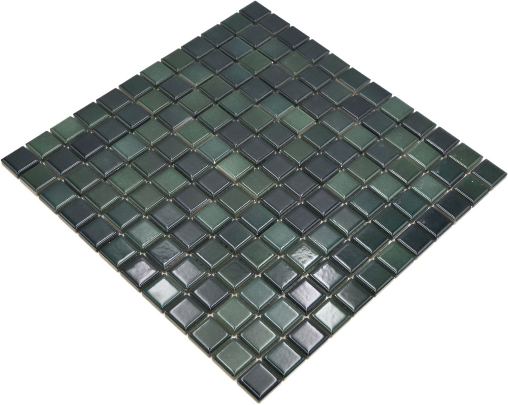 Jasba Agrob Buchtal Fresh Mosaik Keramik Steinzeug forest green mix glänzend Küche Bad Dusche