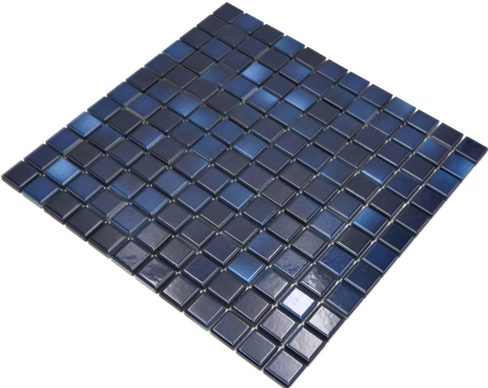 Jasba Agrob Buchtal Fresh Mosaik Keramik Steinzeug deep blue mix glänzend k.A. Küche Bad Dusche  JBF217