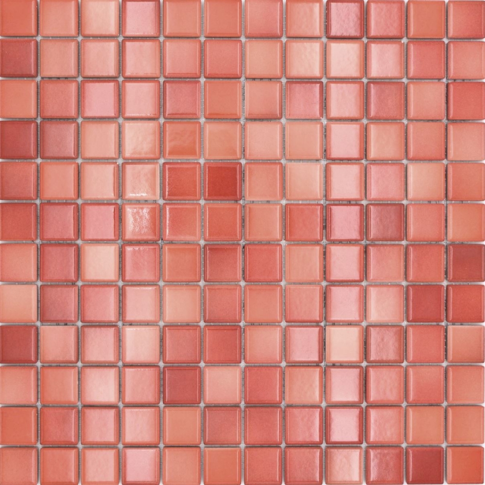 Jasba Agrob Buchtal Fresh Mosaik Keramik Steinzeug brick red mix glänzend k.A. Küche Bad Dusche JBF218