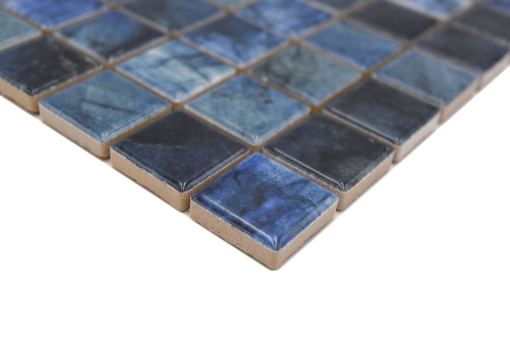 Jasba Agrob Buchtal Marble & More Mosaik Keramik Steinzeug labradorit blue glänzend Mamoroptik Küche Bad Dusche JBMM20