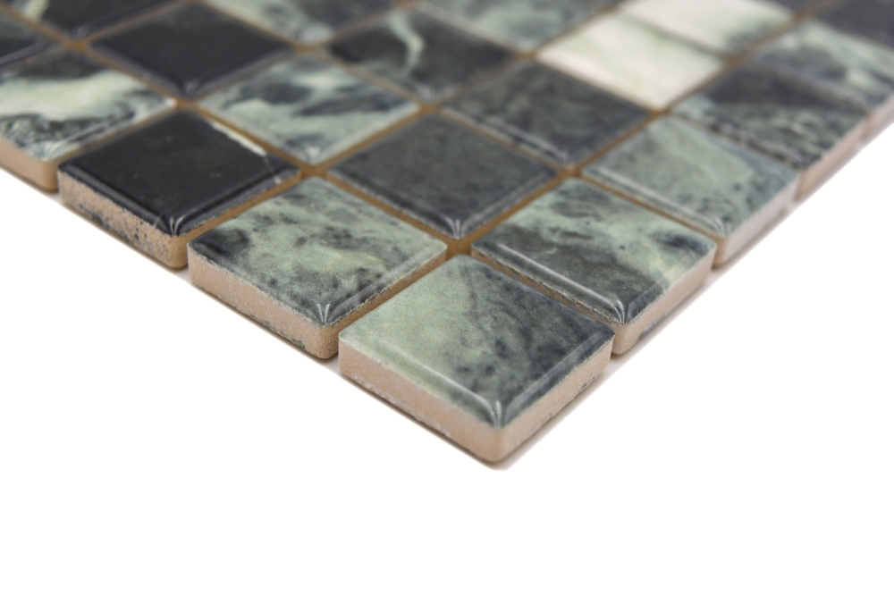 Jasba Agrob Buchtal Marble & More Mosaik Keramik Steinzeug verde alpi glänzend Mamoroptik Küche Bad Dusche JBMM21