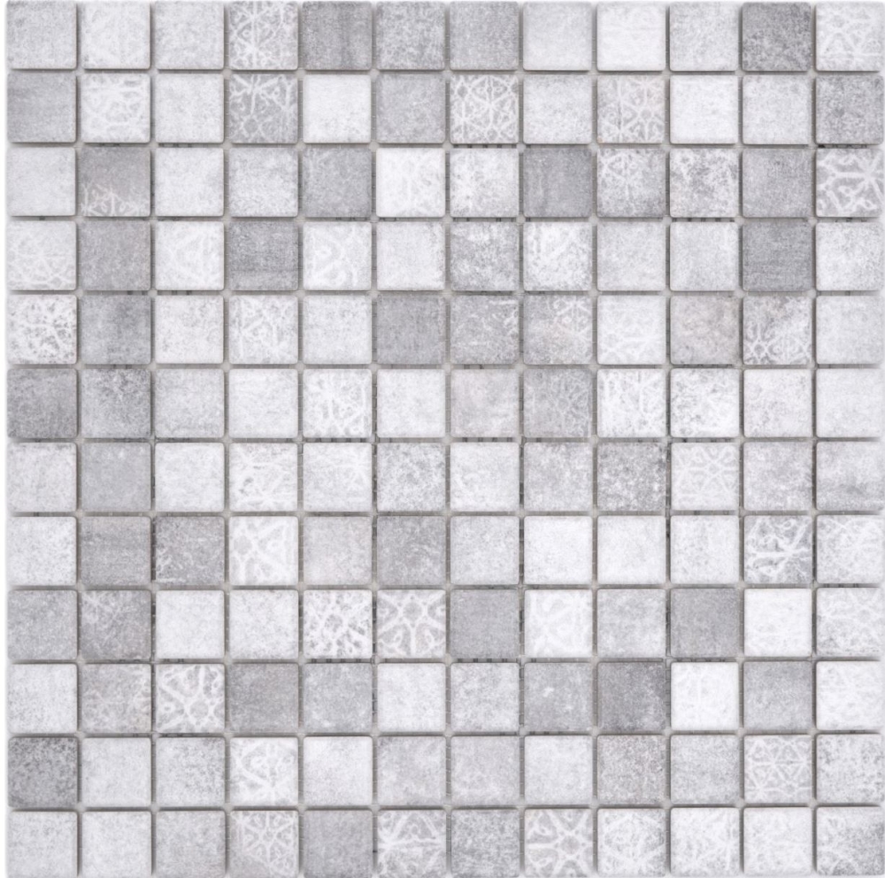 Jasba Ronda Mosaik Keramik Steinzeug zement-mix matt Zementoptik Küche Bad Dusche JBR101