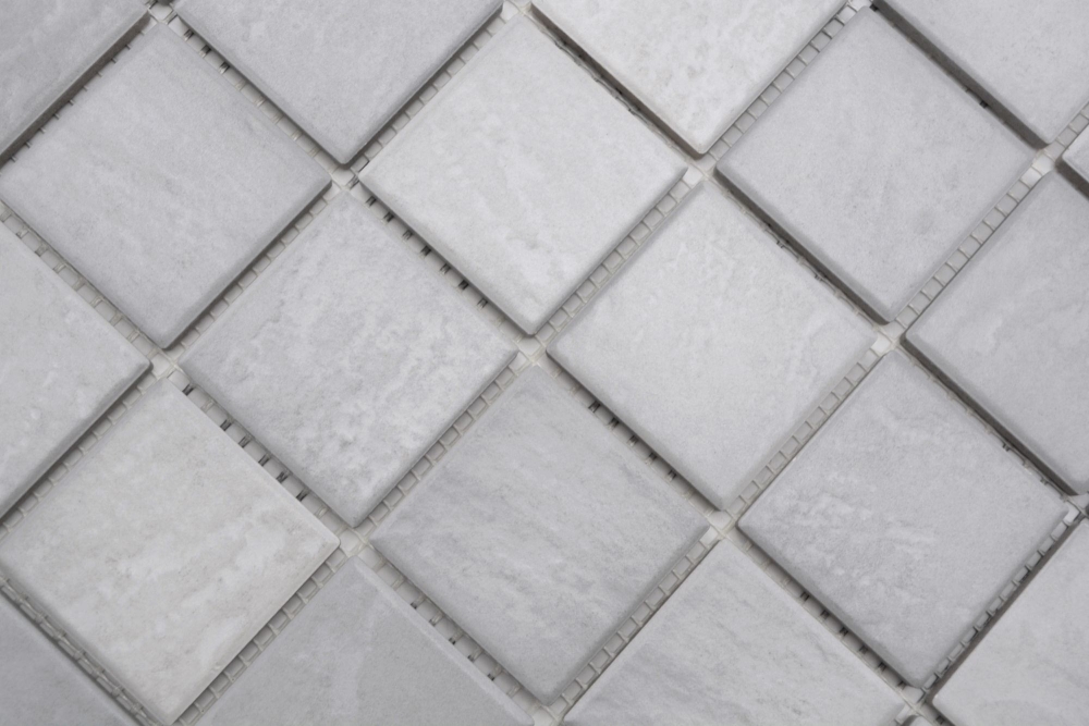 Mosaik Steinoptik Keramik Steinzeug felsgrau matt - 10 Mosaikblaetter