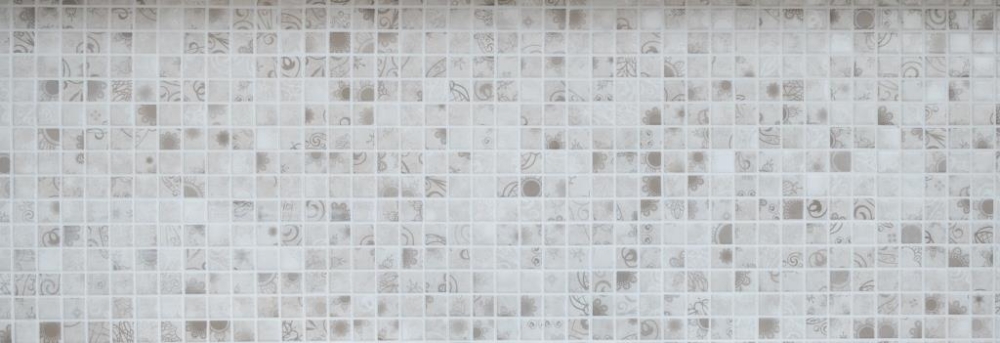 Mosaico quadrato Laceo Grey design ceramico look grigio opaco