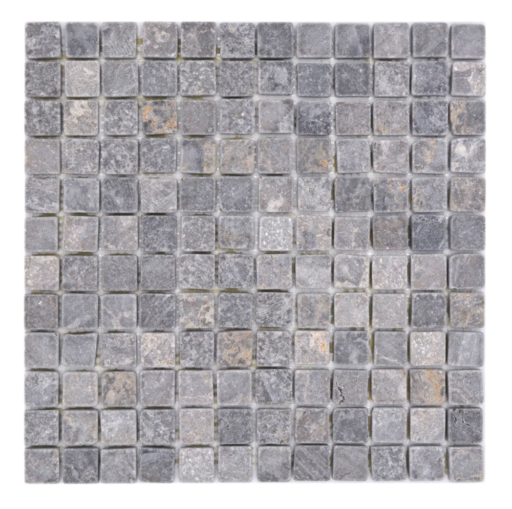 Marmor Mosaik Hellgrau Grau Anthrazit Naturstein Antik - 36-TN23