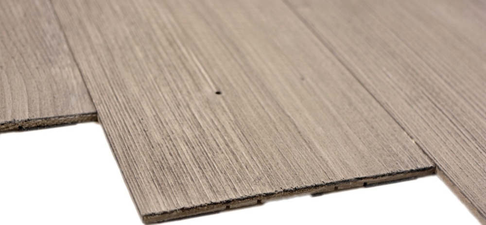 Revestimiento mural Panel autoadhesivo Woodland Rock gris NB efecto madera gris mate