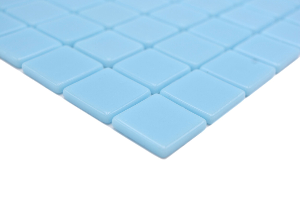 Mosaikfliese Poolmosaik Schwimmbadmosaik hellblau Dusche Wand SPAIN - 220-25102U