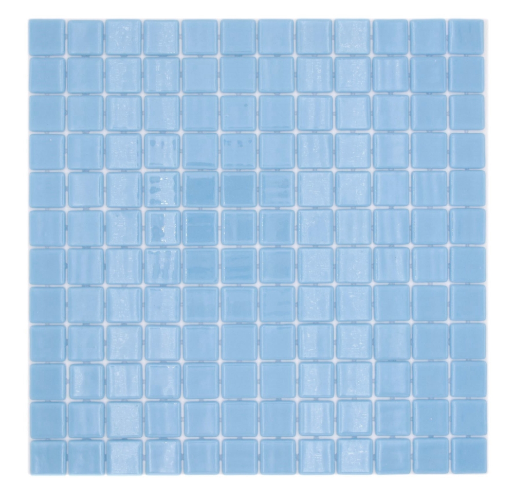 Mosaikfliese Poolmosaik Schwimmbadmosaik hellblau Dusche Wand SPAIN - 220-25102U