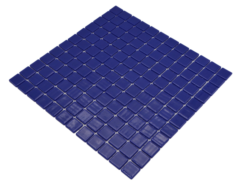 Mosaikfliese Poolmosaik Schwimmbadmosaik blau dunkelblau marineblau Dusche Wand SPAIN - 220-25803U