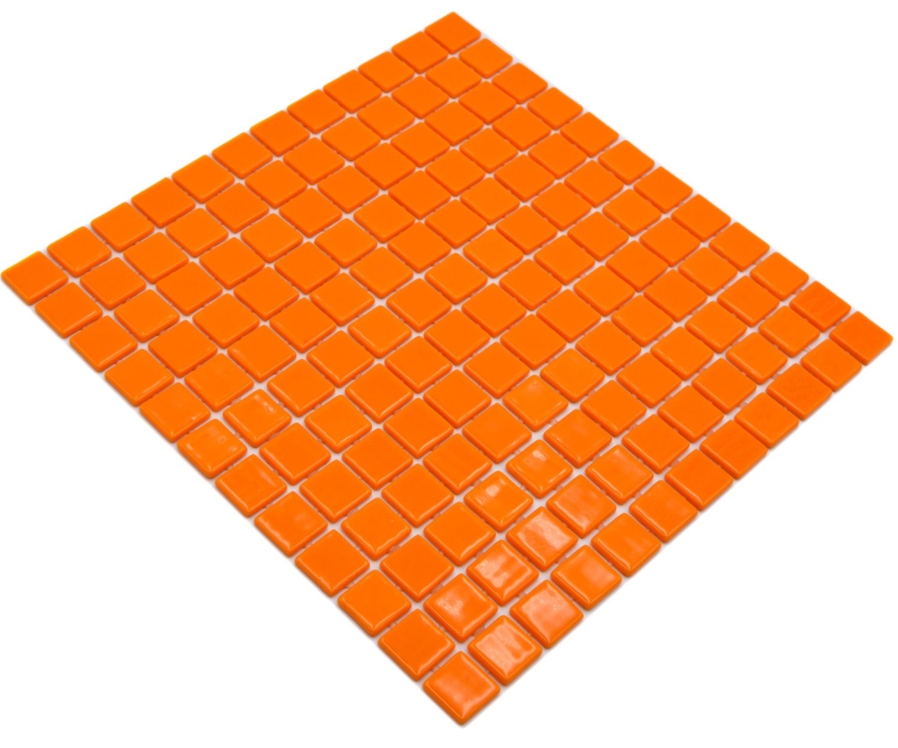 Mosaikfliese Poolmosaik Schwimmbadmosaik orange - 220-P25820