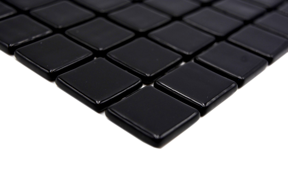 Mosaikfliese Poolmosaik Schwimmbadmosaik Schwarz Dusche Wand SPAIN - 220-25900U