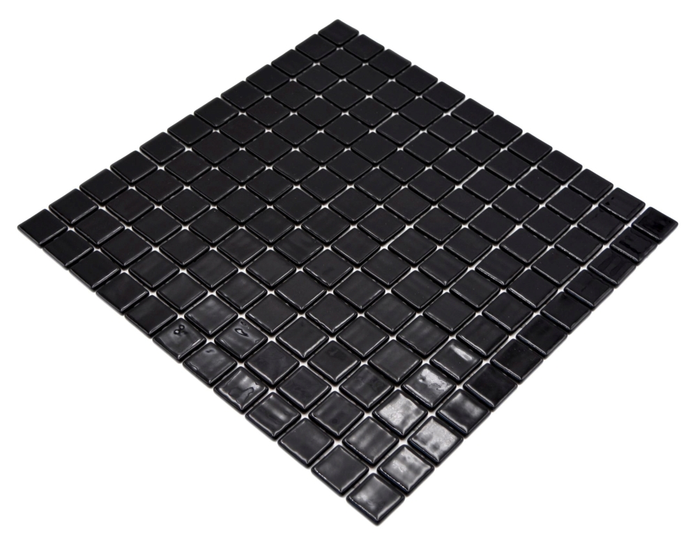 Mosaikfliese Poolmosaik Schwimmbadmosaik Schwarz Dusche Wand SPAIN - 220-25900U