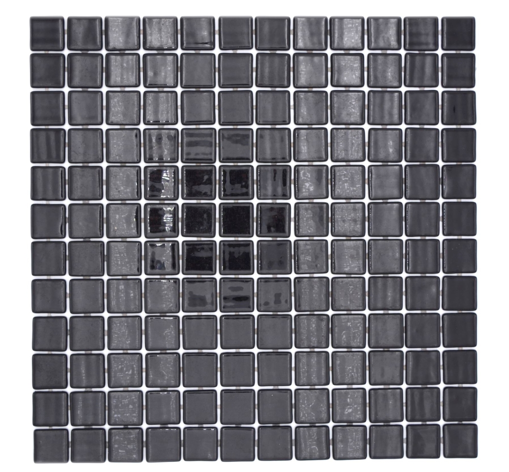Mosaikfliese Poolmosaik Schwimmbadmosaik Schwarz Dusche Wand SPAIN - 220-25900U