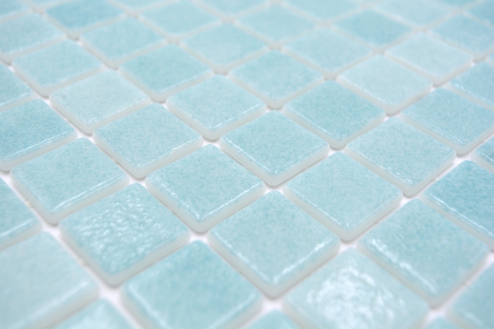 Mosaik Quadrat ECO Niebla VERDE CARIBE PAT antislip Glas Pooloptik hellgrün matt R11C