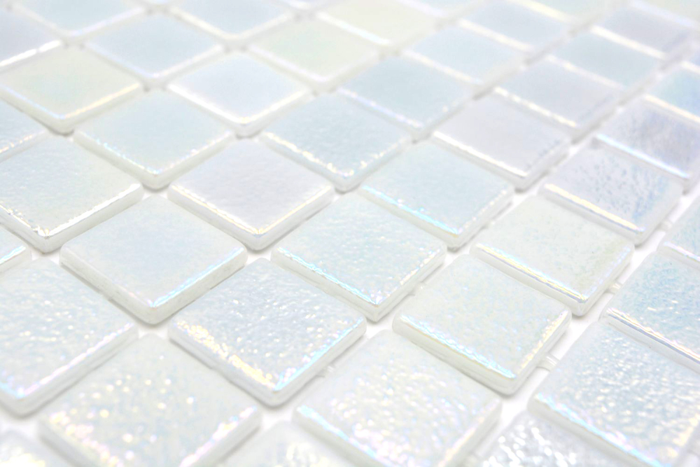 Mosaico piscina mosaico piscina mosaico blanco irisado - 220-P55254