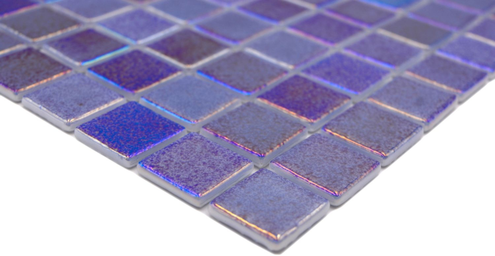 Mosaico piscina mosaico piscina mosaico azul oscuro violeta irisado - 220-P55255