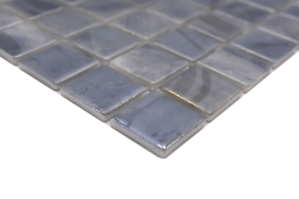 Mosaïque, mosaïque pour piscine, mosaïque pour piscine, colombes, tons gris, bleus et beiges