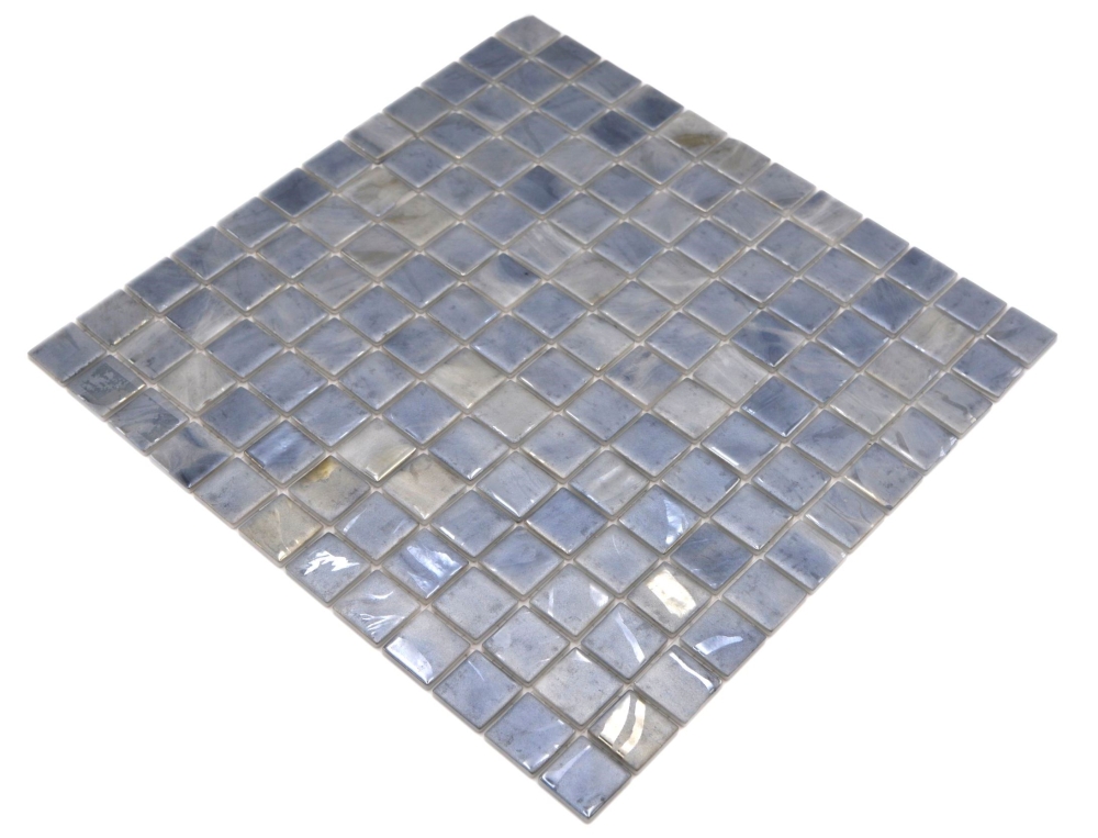 Mosaïque, mosaïque pour piscine, mosaïque pour piscine, colombes, tons gris, bleus et beiges
